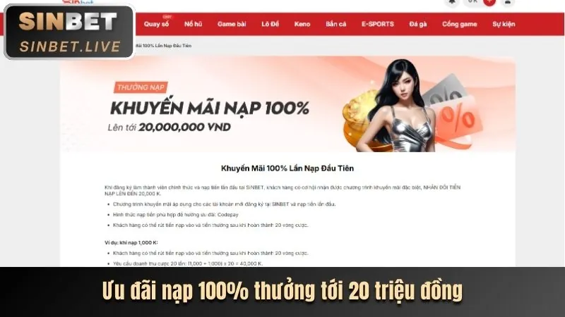 Thưởng đăng ký tài khoản VB79